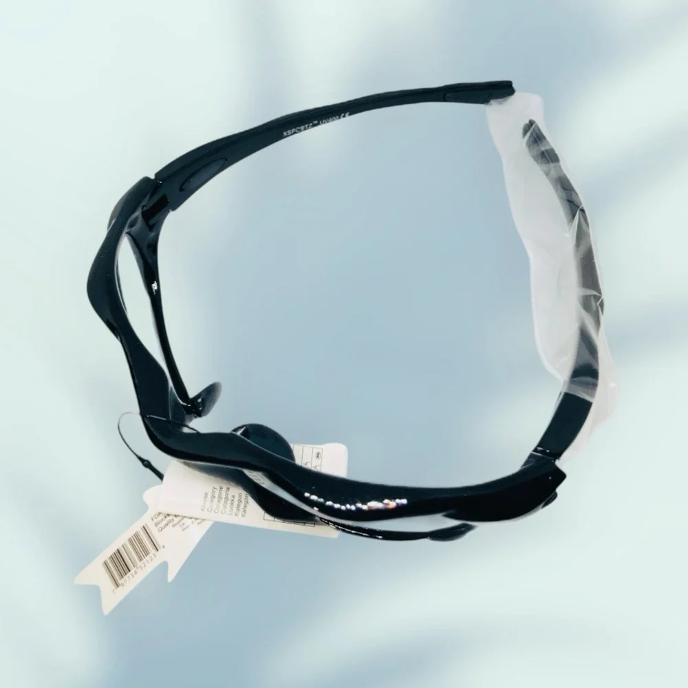 Deadstock Black Sport Sunglasses Retro Summer Outdoor